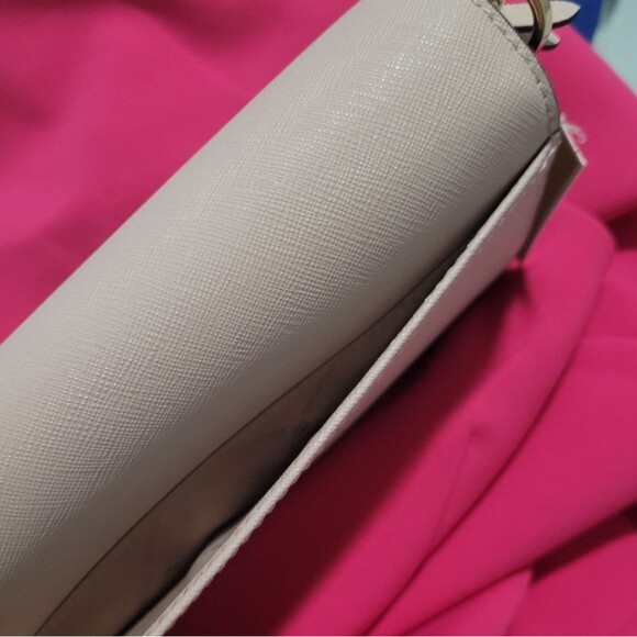 Michael Kors Pink Jet Set Large Phone Wallet Crossbody Leather Bag Nightout - Picture 7 of 7